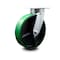 Service Caster 8 Inch Kingpinless Green Poly on Steel Wheel Swivel Top Plate Caster SCC SCC-KP30S820-PUR-GB - alternate 1